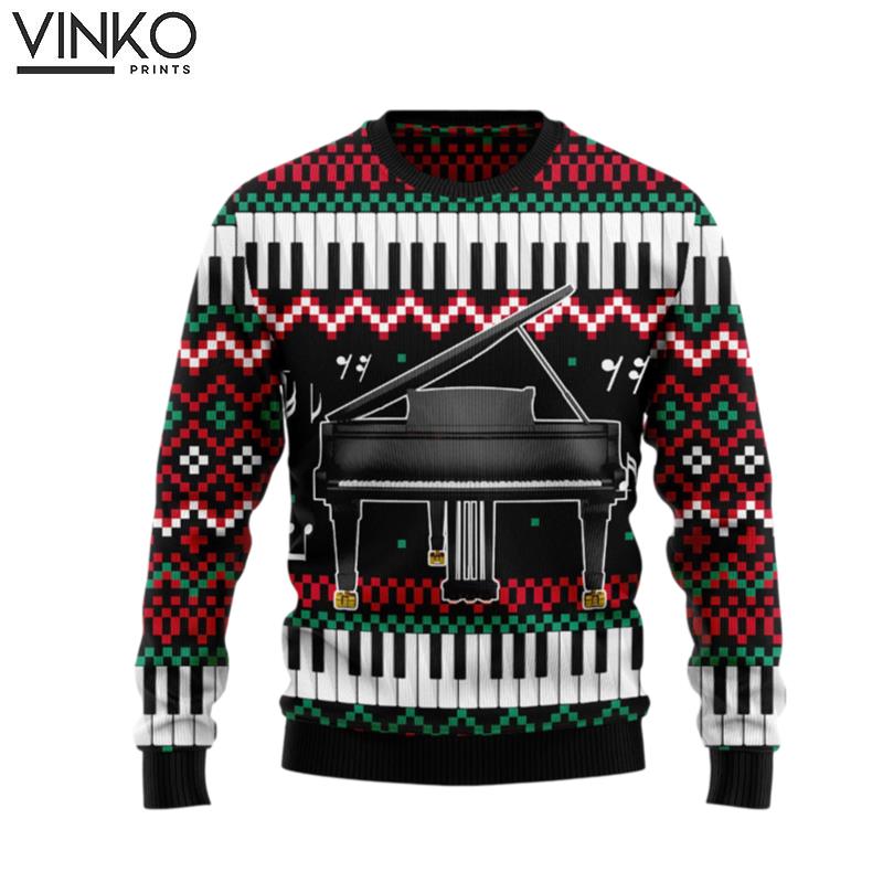 Piano Awesome T309 Ugly Christmas Sweater