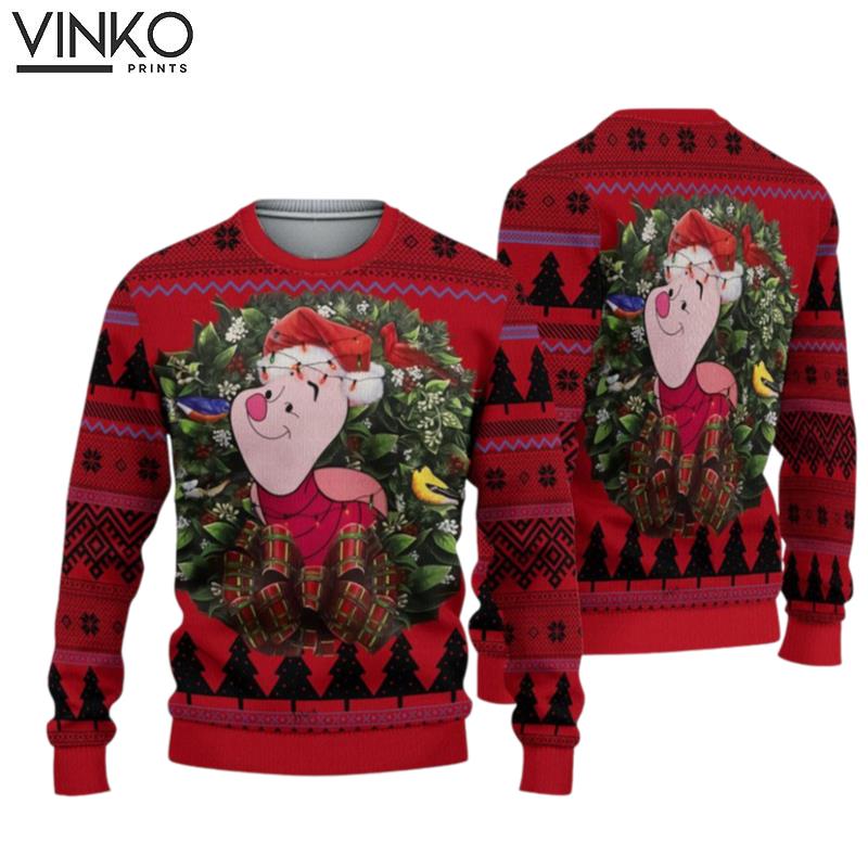 Piglet Winnie The Pooh Disney Ugly Christmas Sweater