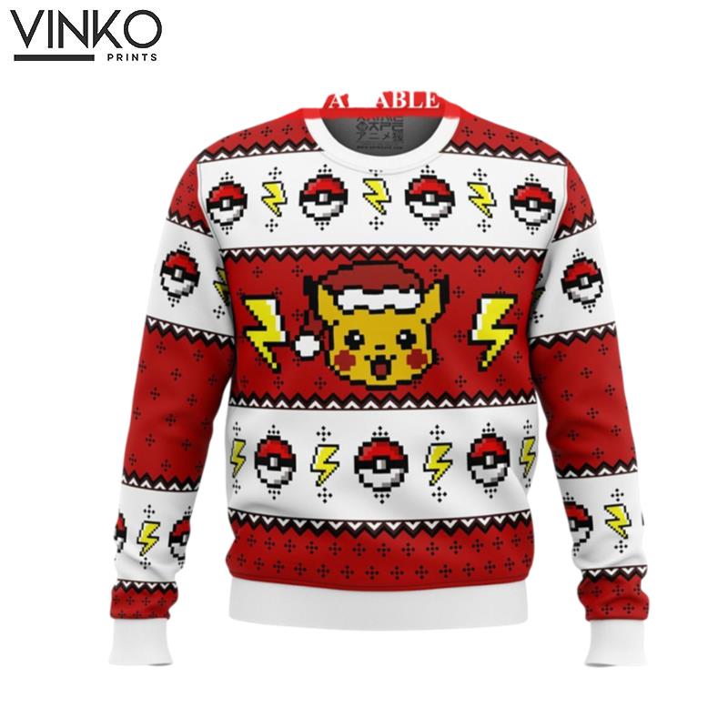 Pika Pika Raichu Anime Ugly Christmas Sweater