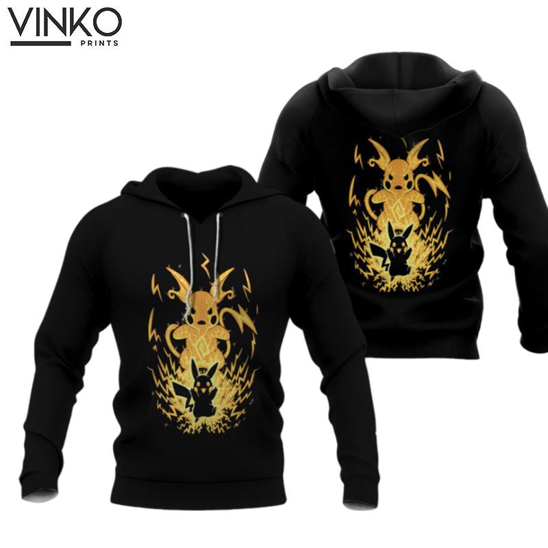 Pikachu And Raichu Pokemon Hoodie