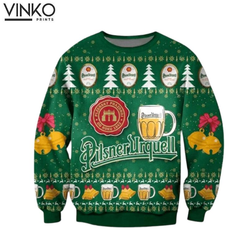 Pilsner Urquell Beer Gifts Ugly Christmas Sweater