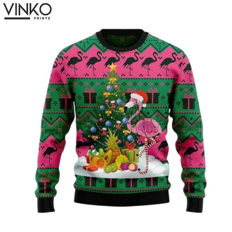 Pink Flamingo Flamingo Women Ugly Christmas Sweater