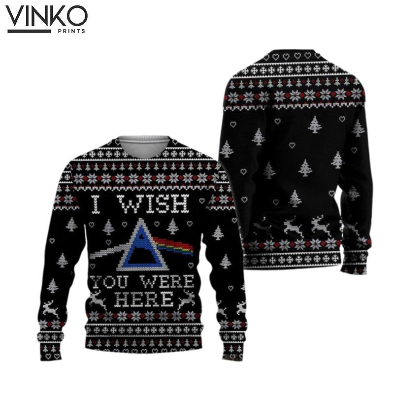 Pink Floy I Wish You Were Here Ugly Christmas Sweater