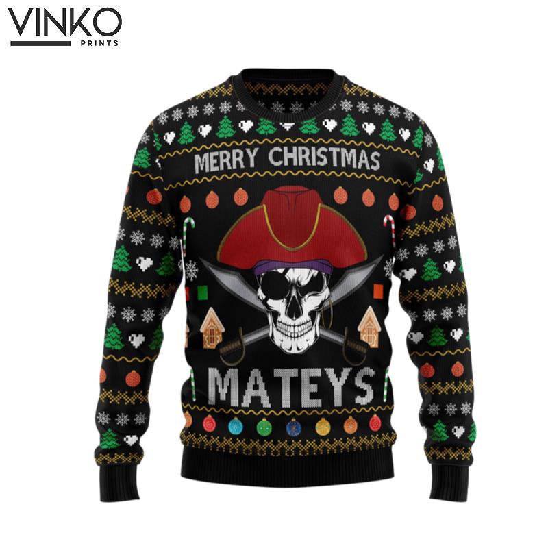 Pirate Skull Christmas For Men And Women Ugly Christmas Sweater