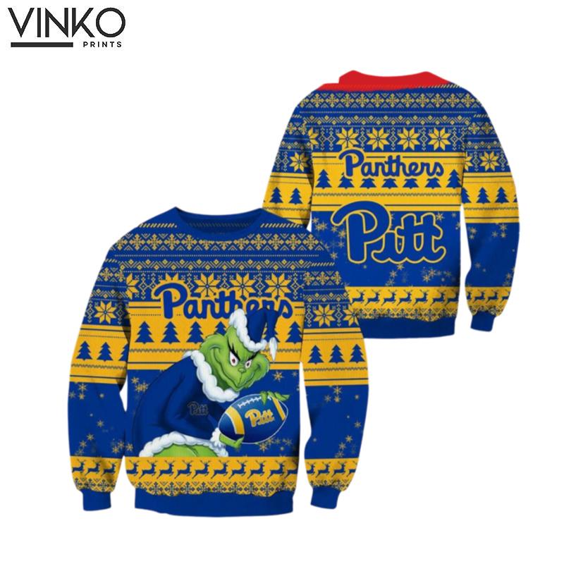 Pittsburgh Panthers Grin Football Ugly Christmas Sweater