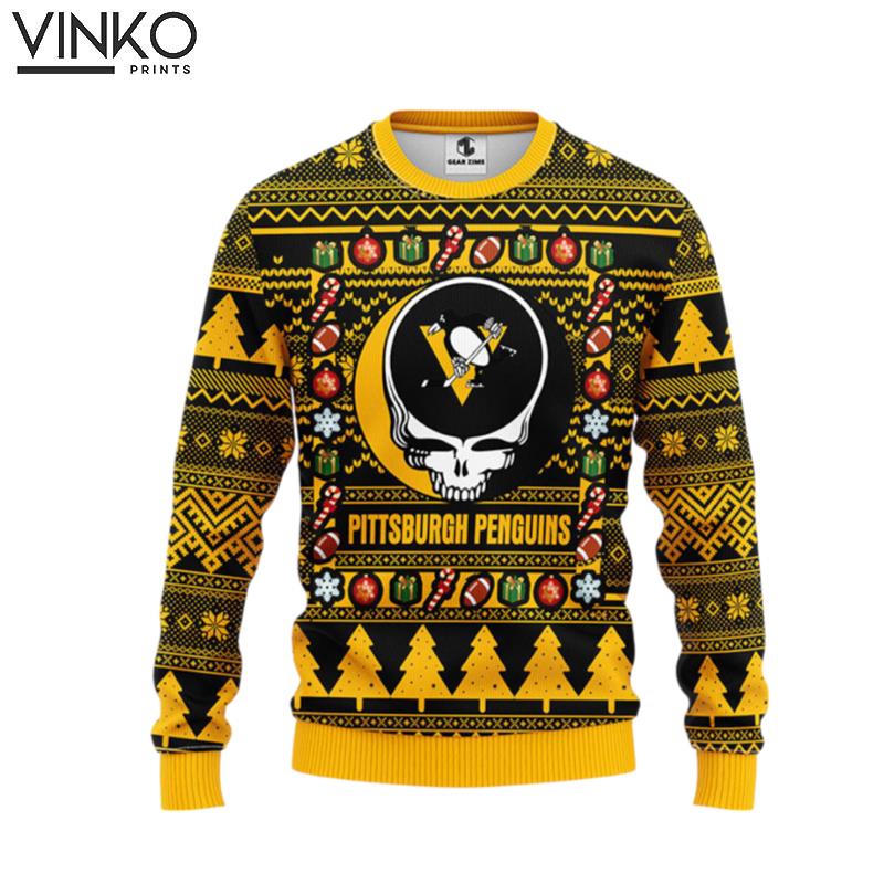 Pittsburgh Penguins Grateful Dead Ugly Ugly Christmas Sweater