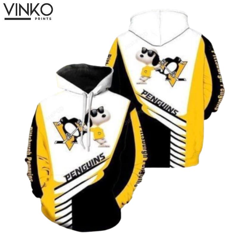 Pittsburgh Penguins Snoopy And Pered Custom Pittsburgh Penguins Graphic Hoodie