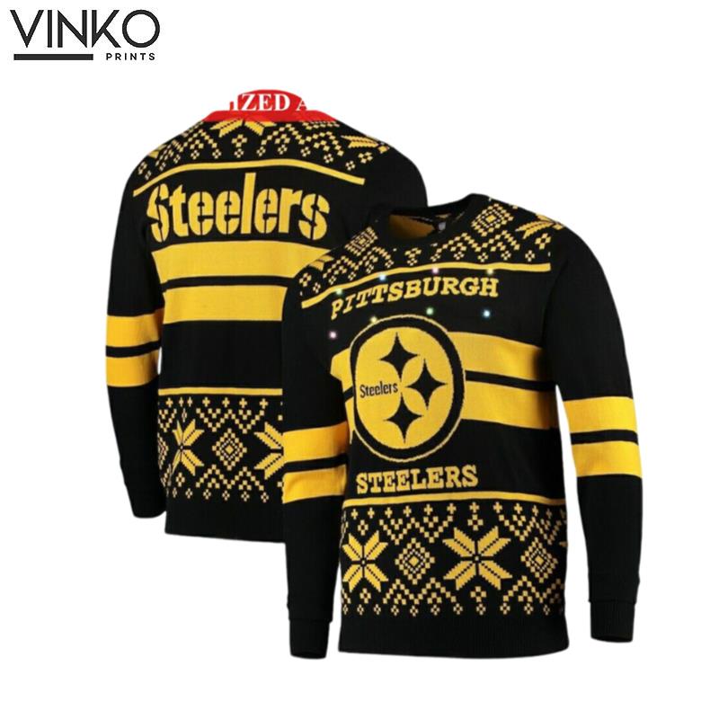 Pittsburgh Steeler Football Ugly Christmas Sweater