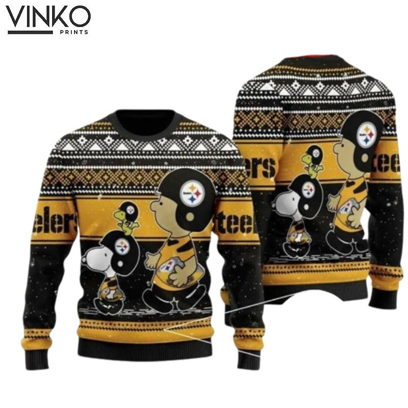 Pittsburgh Steeler Snoopy Ugly Christmas Sweater