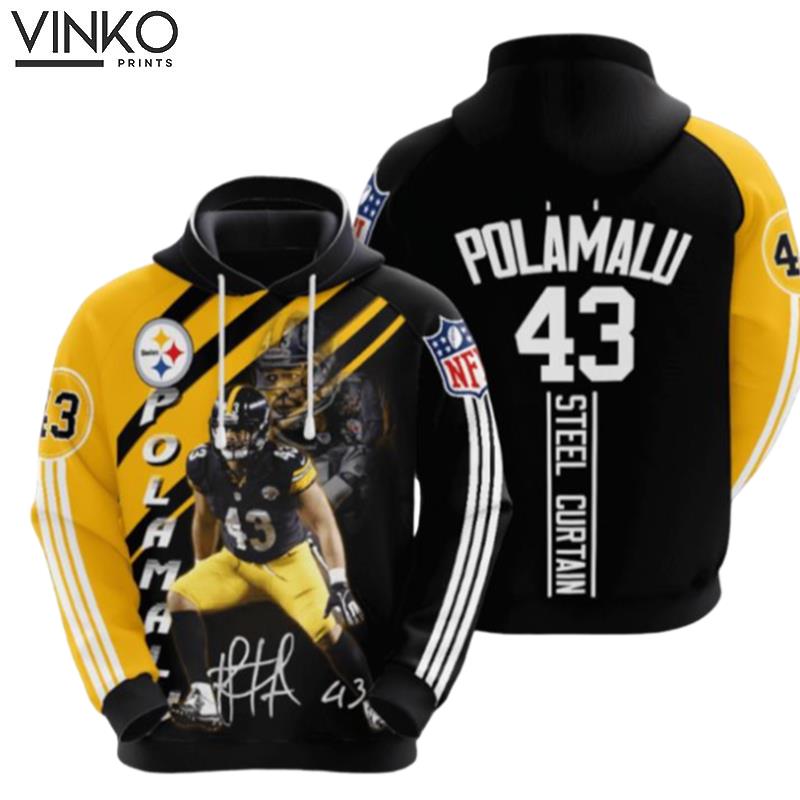 Pittsburgh Steelers Troy Polamalu Hoodie