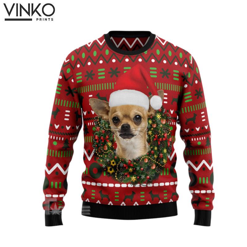 Playful Chihuahua Merry Christmas Ugly Christmas Sweater