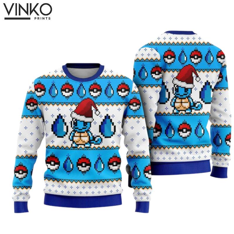 Pokemn Squirtle Pika Squirtle Ugly Christmas Sweater