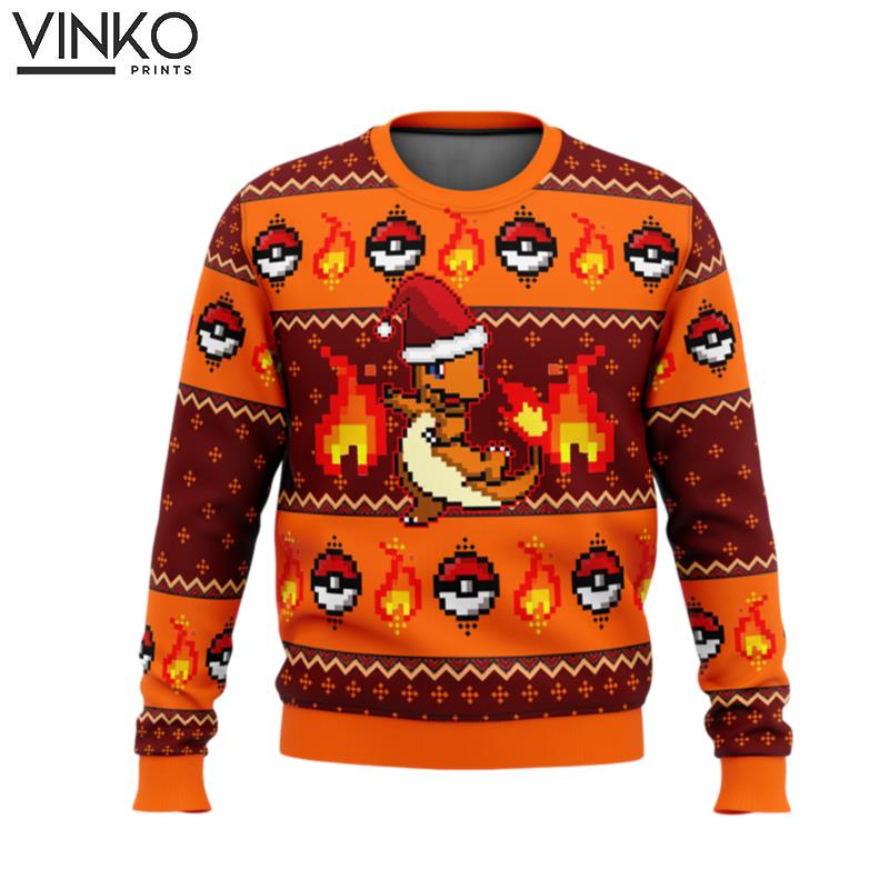 Pokemon Charmander Ugly Christmas Sweater