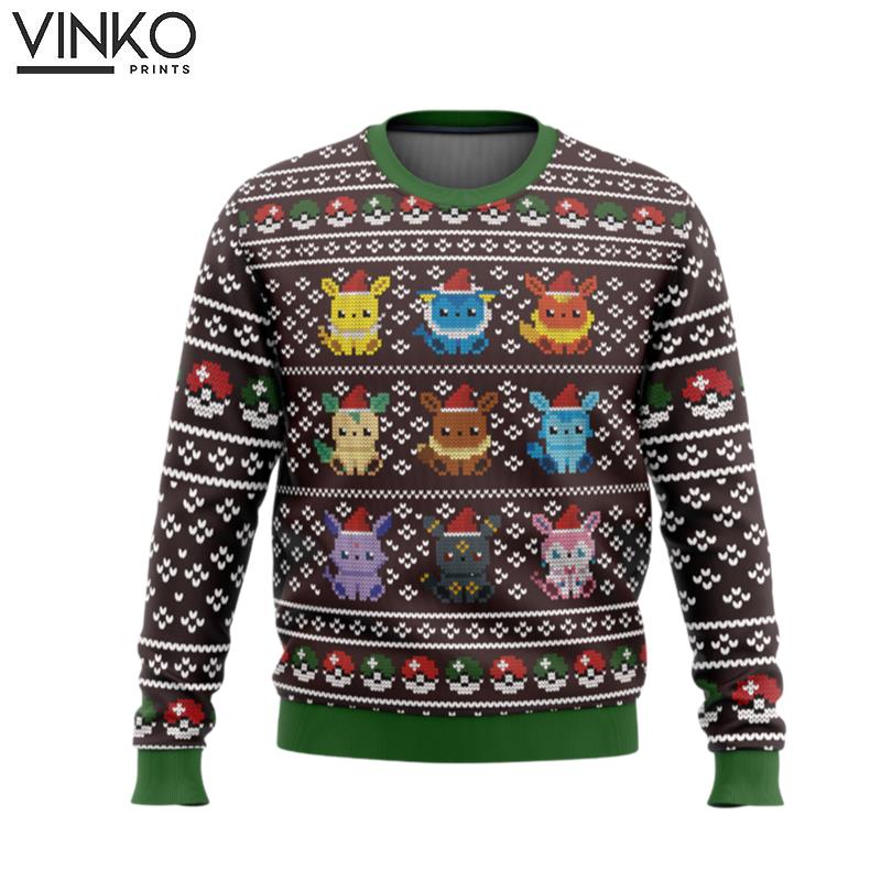 Pokemon Eeveelution Ugly Christmas Sweater