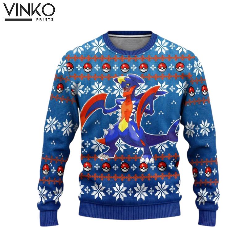 Pokemon Garchomp Ugly Christmas Sweater