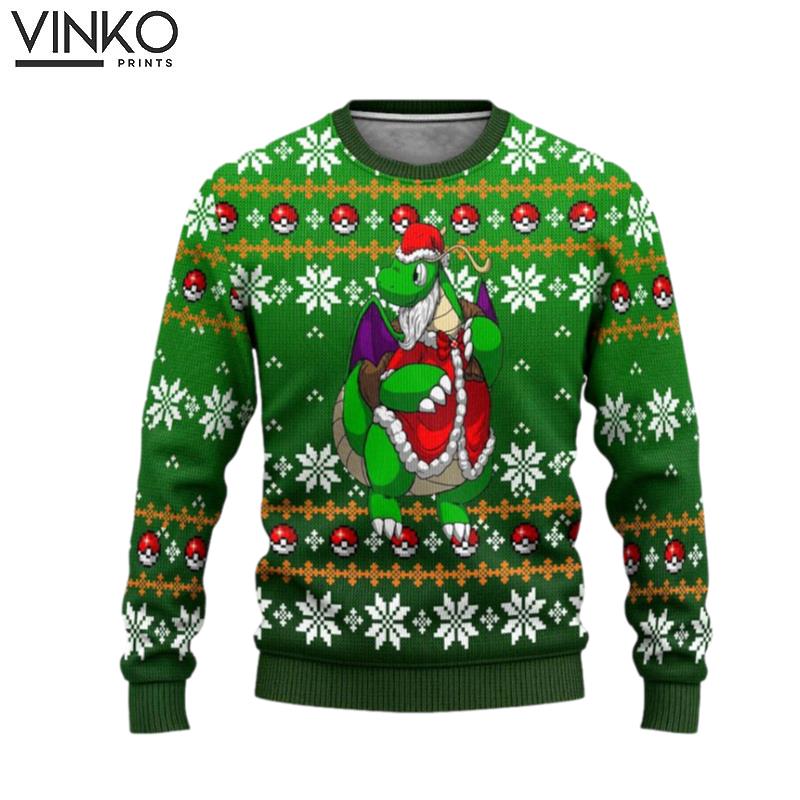 Pokemon Santa Dragonite Ugly Christmas Sweater