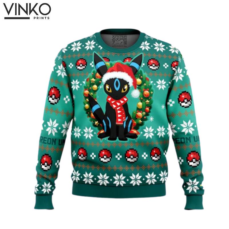 Pokemon Umbreon Merry Christmas Ugly Christmas Sweater