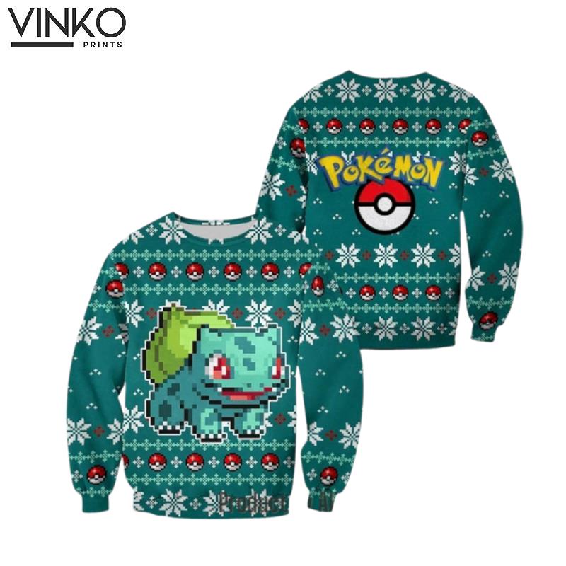 Pokemon Vintage Nitendo Bulbasaur Ugly Christmas Sweater