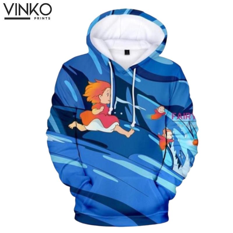 Ponyo On The Cliff Ponyo C Hoodie