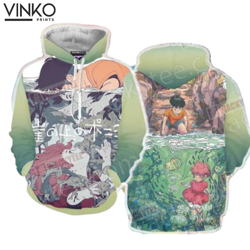 Ponyo Ponyo And Sosuke 8 Hoodie