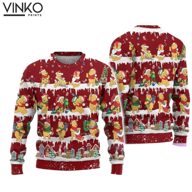 Pooh Pooh Disney Pooh Ugly Christmas Sweater