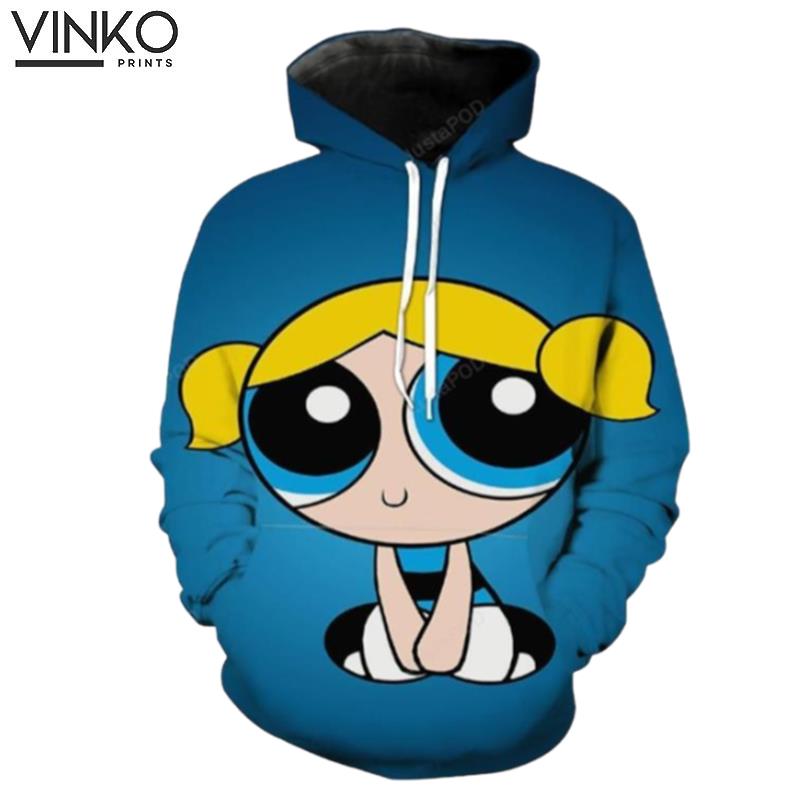 Powerpuff Girls Bubbles Powerpuff Girls Clothing Hoodie