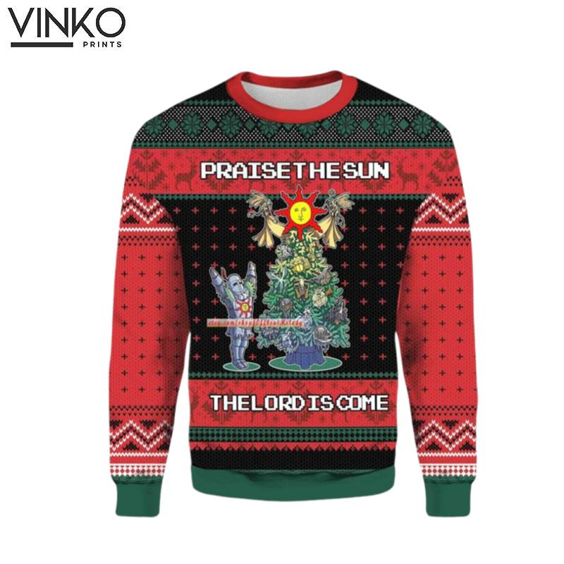 Praise The Sun The Lord Is Come Ugly Christmas Sweater