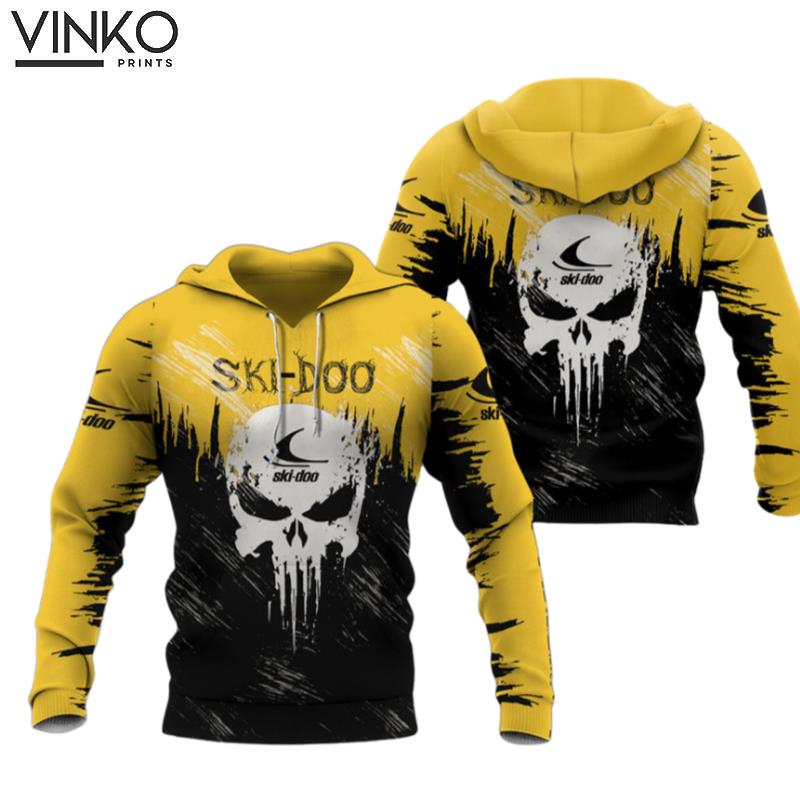 Punisher Skull Ski Doo Brp Logo Ski Doo Brp Hoodie