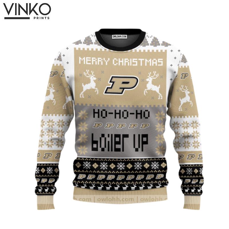 Purdue Boilermakers Merry Christmas Ugly Christmas Sweater