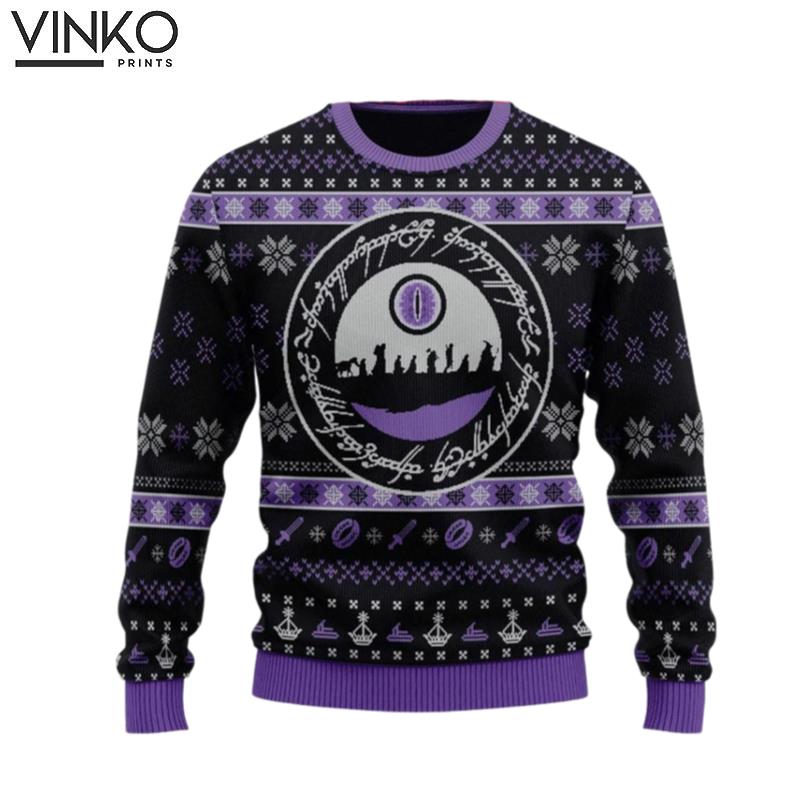 Purple Lord Of The Ring Ugly Christmas Sweater