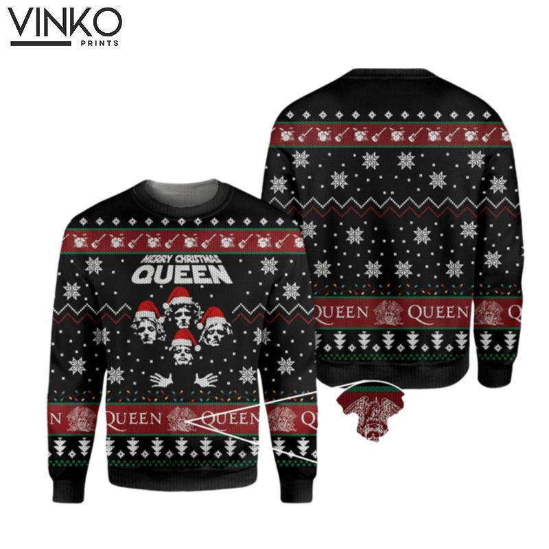 Queen Band 1 Ugly Christmas Sweater