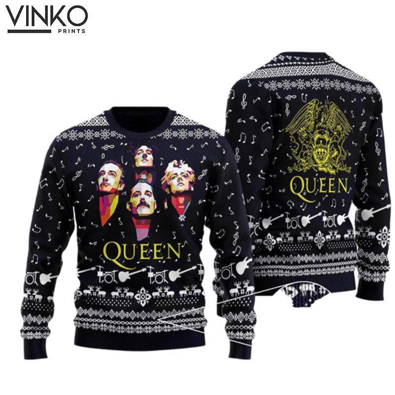 Queen Band 2 Gifts Ugly Christmas Sweater