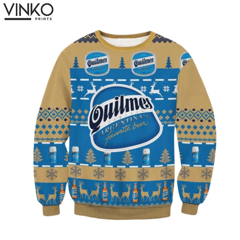 Quilmes Beer Argentina Ugly Christmas Sweater