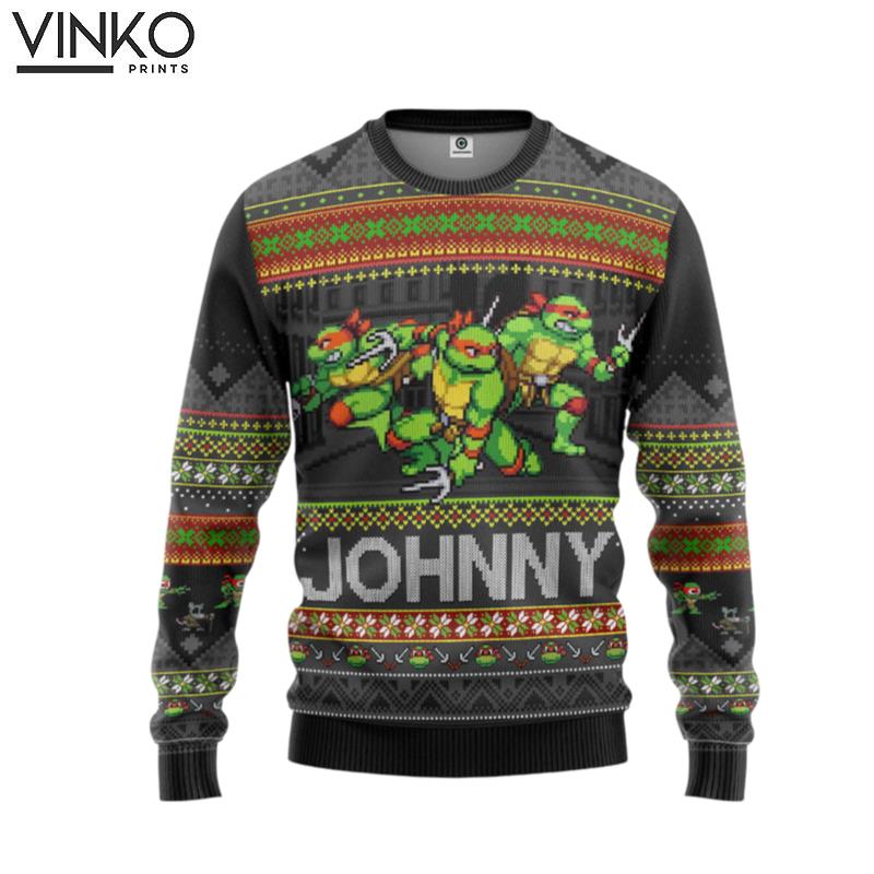 Raphael TMNT New Style Custom Name Ugly Christmas Sweater