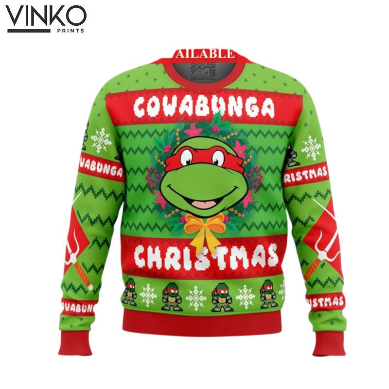 Raphael TMNT Teenage Mutant Ninja Turtles Ugly Christmas Sweater