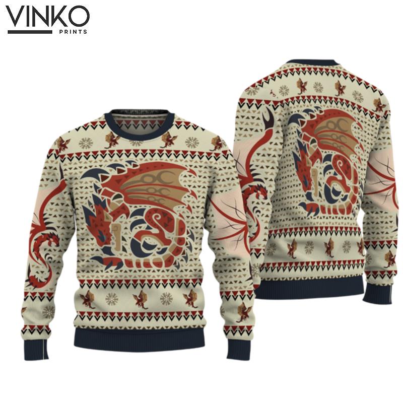 Rathalos Monster Hunter Ugly Christmas Sweater