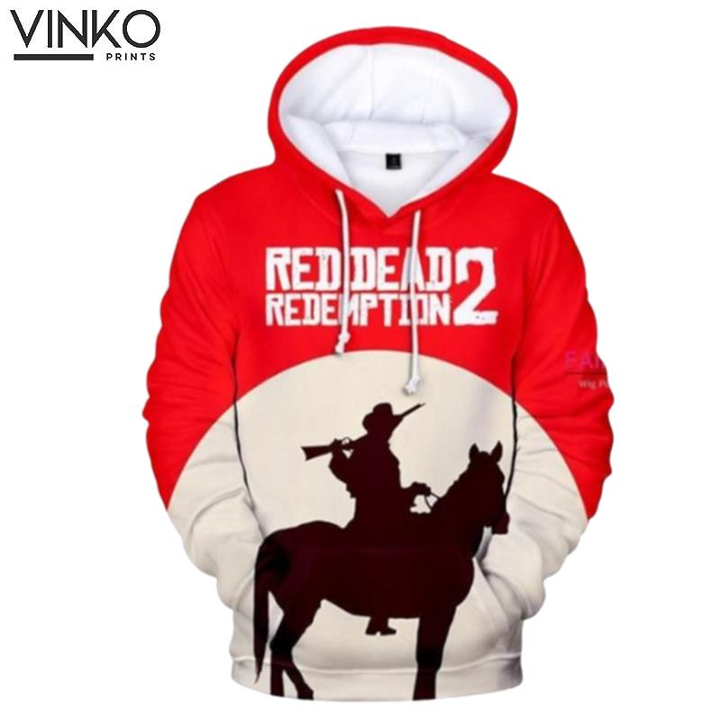 Red Dead Redemption 2 Arthur Morgan Red Hoodie