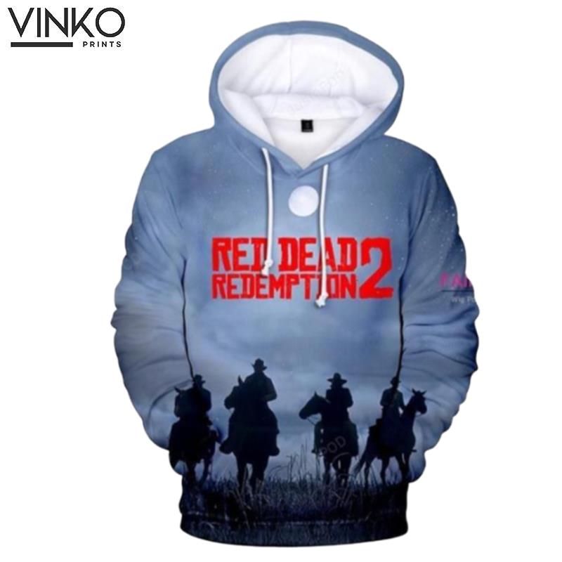 Red Dead Redemption 2 Blue Hoodie