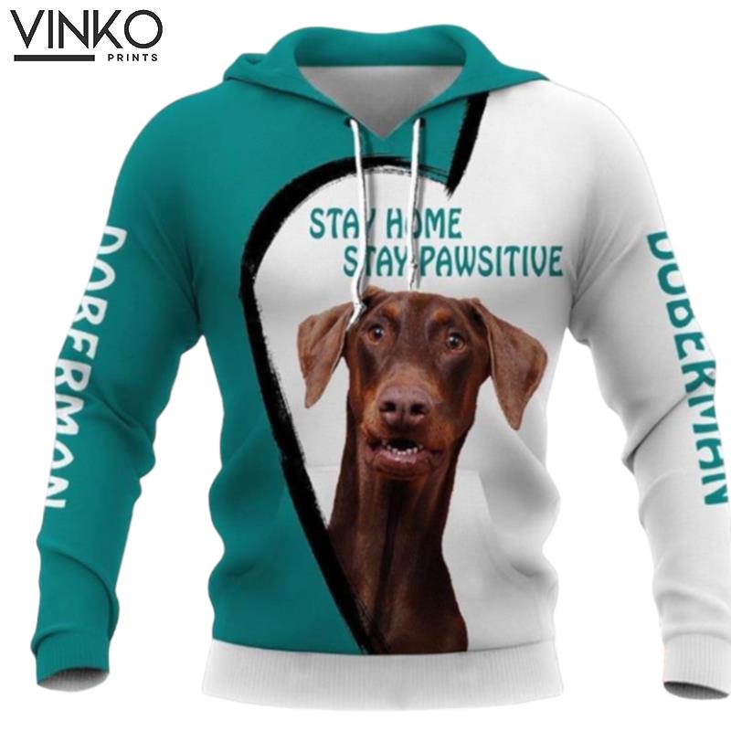 Red Doberman Pawsitive Hoodie