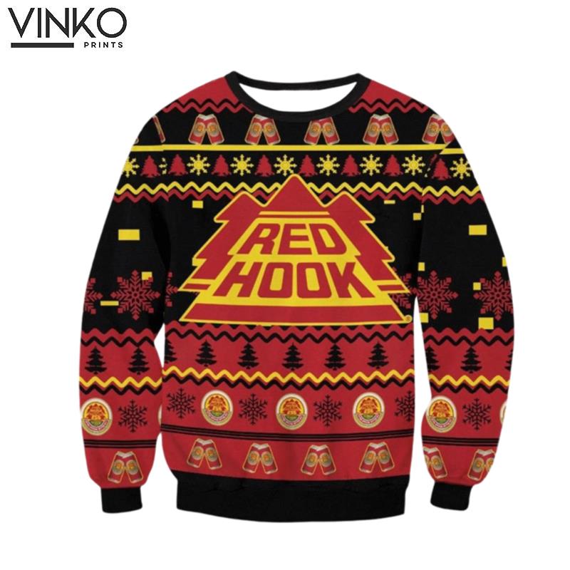 Red Hook Beer Gifts Ugly Christmas Sweater