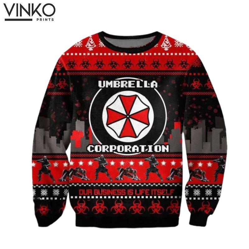 Resident Evil Horror Ugly Christmas Sweater