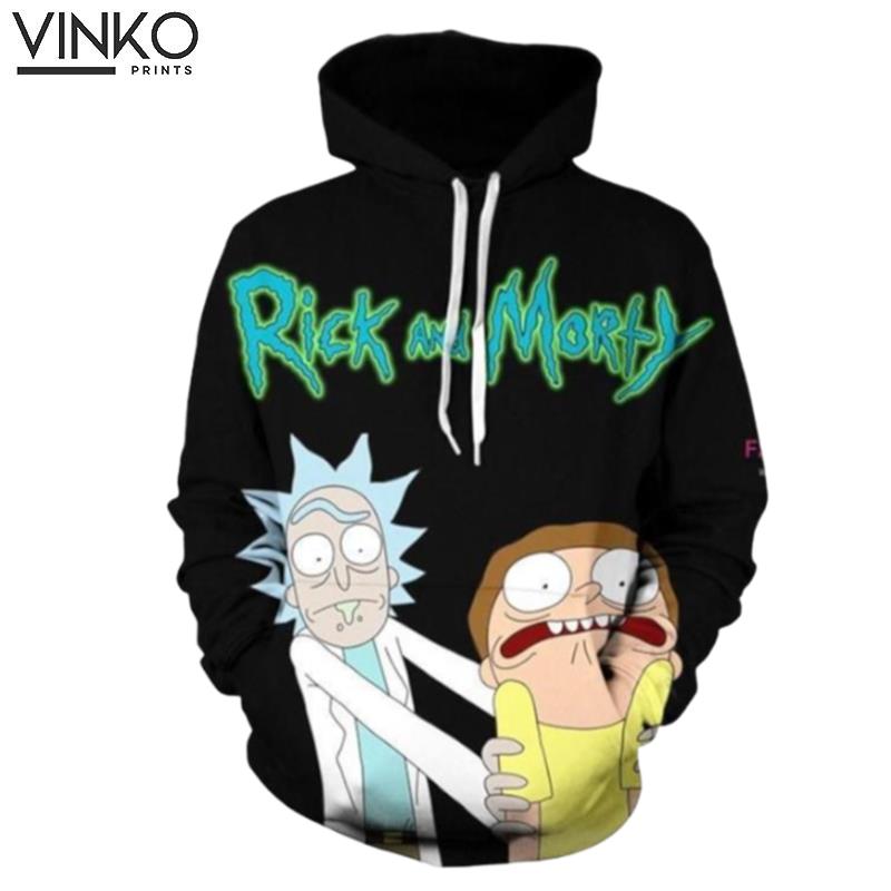 Rick And Morty Black E Hoodie