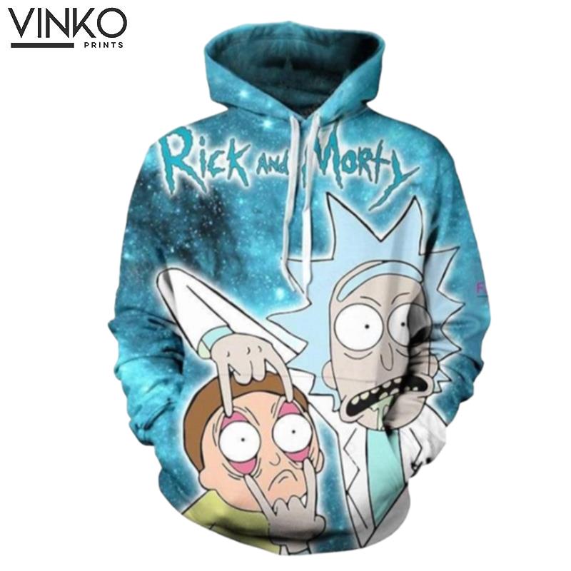 Rick And Morty Calypso Blue Hoodie