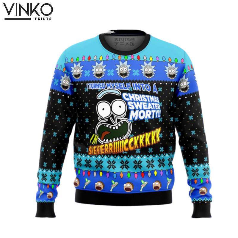 Rick And Morty I Am Rick Ugly Chrismas Ugly Christmas Sweater