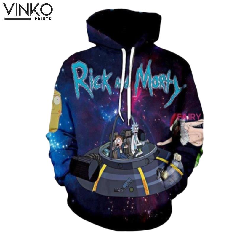 Rick And Morty In Cosmos Hoodie