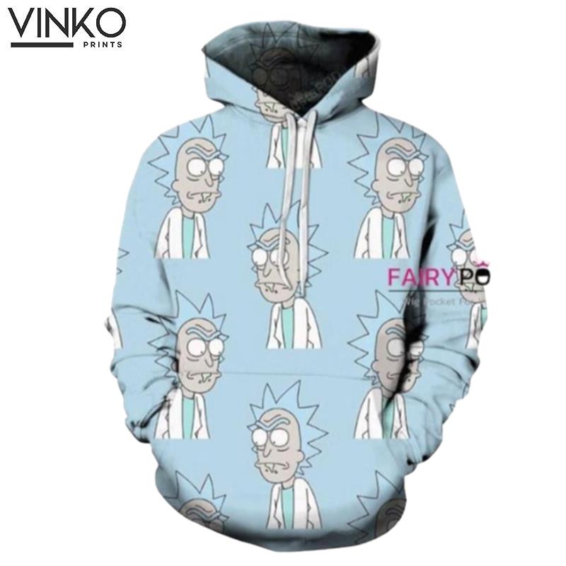 Rick And Morty Rick Blue Hoodie