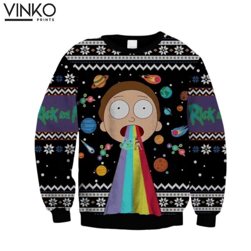 Rick And Morty Ugly Chrismas Interplanetary Merry Christmas Ugly Christmas Sweater