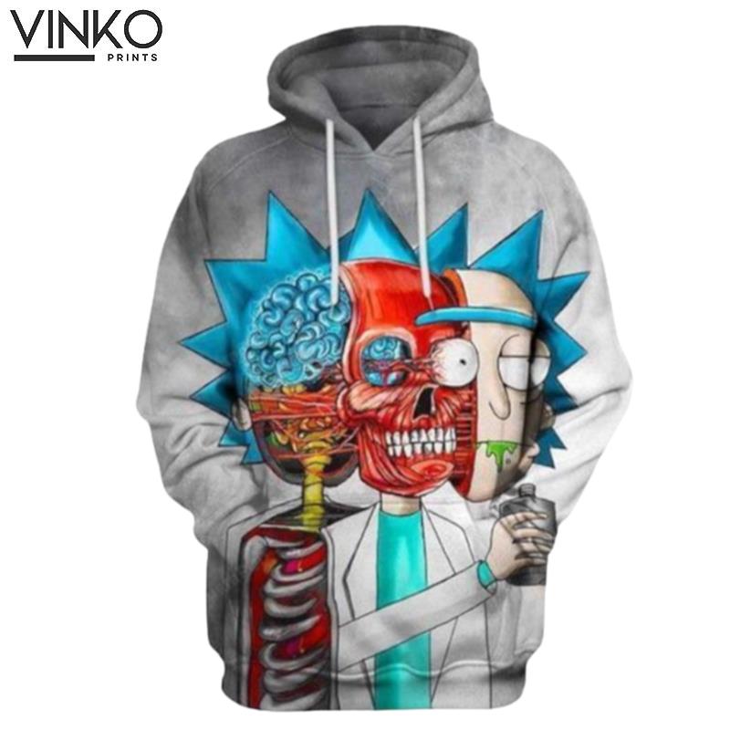 Rick Skull Rick And Morty Hoodie