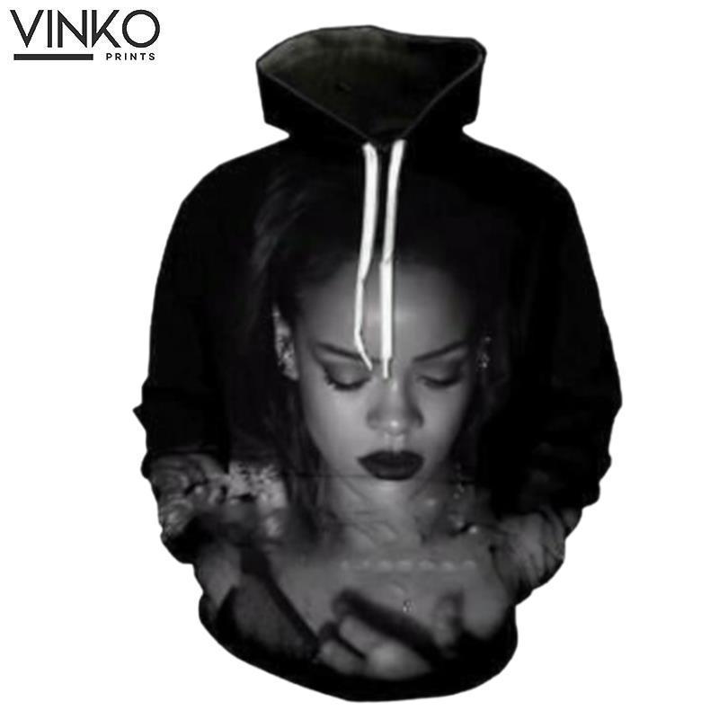 Rihanna And Pered Custom Rihanna Graphic Hoodie