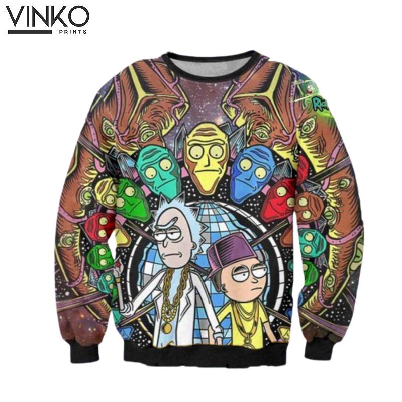 Rik And Mozty Infinity Stones Rick And Morty Ugly Chrismas Ugly Christmas Sweater